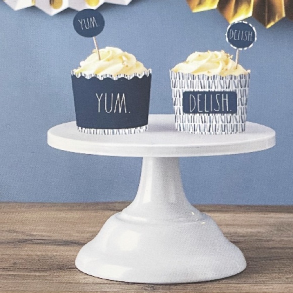 NEW Rae Dunn YUM & DELISH Baking Cups & Picks Set